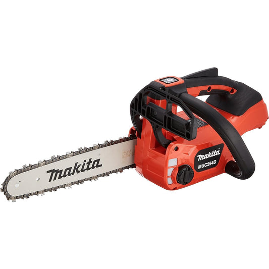 Makita Rechargeable Chainsaw Guide Bar 250mm Red 18V Battery Charger Sold Separately MUC254DZR