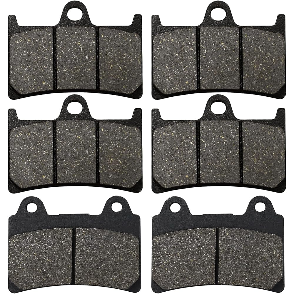 Cyleto Front and Rear Brake Pads for YAMAHA XV1700 Roadstar 1700 2004-2009 XV 1700 Road Star Midnight Silverado 2004 2005 2006 2007