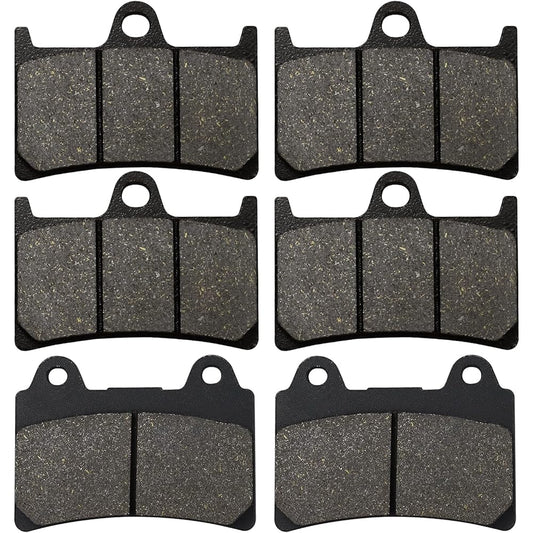 Cyleto Front and Rear Brake Pads for YAMAHA XV1700 Roadstar 1700 2004-2009 XV 1700 Road Star Midnight Silverado 2004 2005 2006 2007
