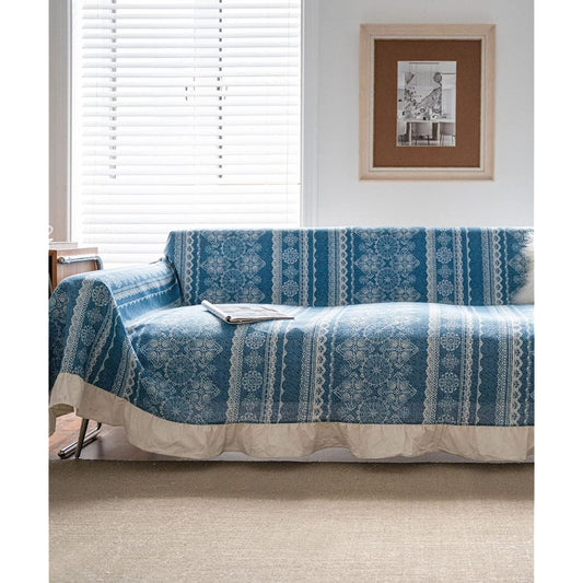 Sofa cover multi-cover rug antique-style multi-rug mat blanket 178 x 227 (including fringe) throw Korean goods antique-style sofa hook (other 21)