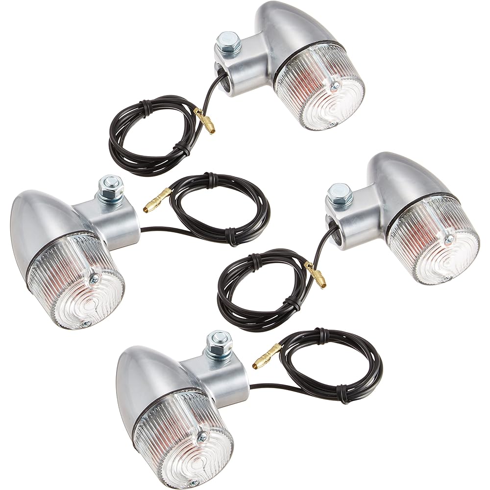 KITACO Turn Signal Kit YB-1/YB-1FOUR Rocket (Mini)/Aluminum Ground/Clear 830-0402033