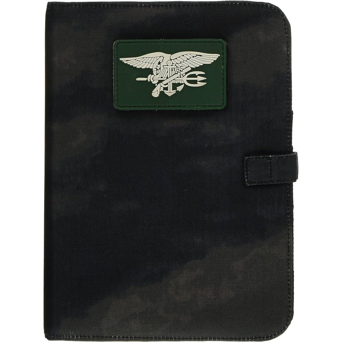 F-STYLE US Navy Navy Seals PVC emblem with waterproof fabric lining A5 size military notebook cover F-SD030325-A-TACS(LE)/Green