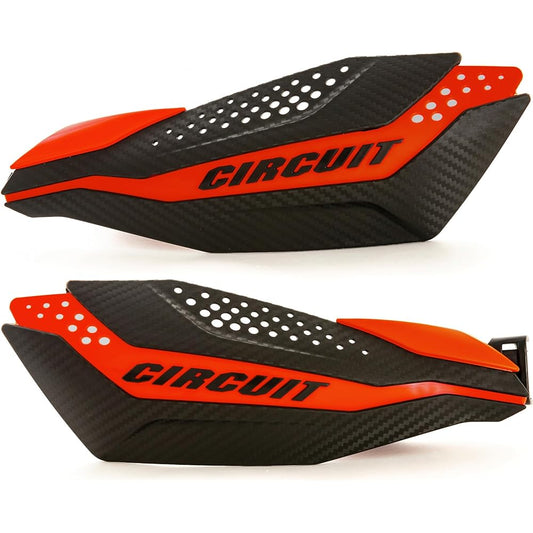 Circuit equipment hand guard dakar carbon/red