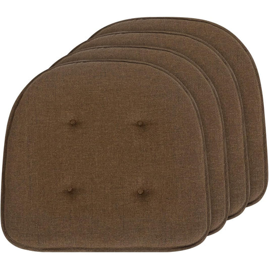 RUIXUAN Horseshoe Shaped Chair Cushion Thickness 3cm High Resilience Anti-Slip Super Breathable Dining Chair For Dining Chairs Memory Foam High Resilience Chair Floor Tatami Japanese Room Western Room Body Pressure Dispersion Relieve Pressure on Lower Ba