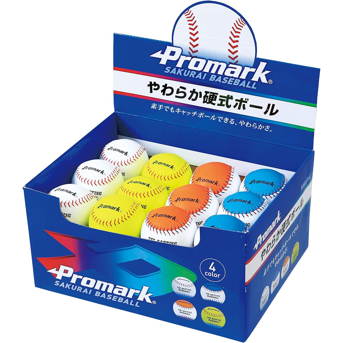 SAKURAI [Sakurai Trading] Promark Baseball Hardball Soft Ball Hardball 24 Pieces BOX LB-1324N