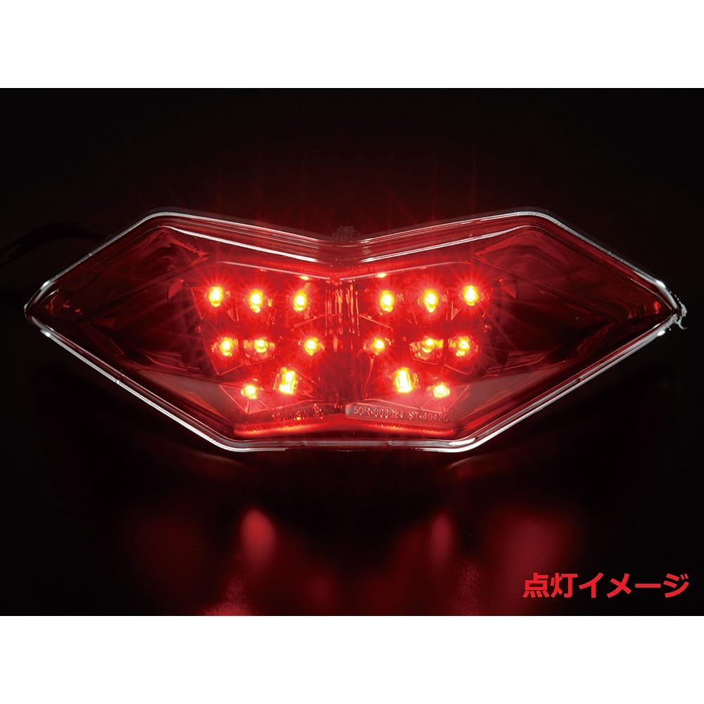 POSH Motorcycle Supplies LED Tail Lamp Ninja250 ('13) Red 134090-90