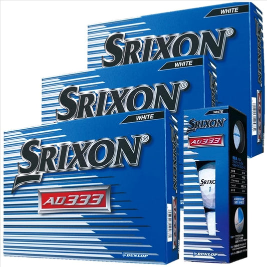 [3 dozen set] DUNLOP Golf balls SRIXON AD333 White 2018 36 balls *Original shop card included