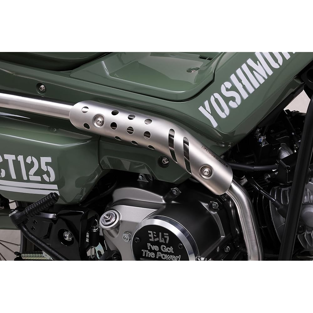 YOSHIMURA Full Exhaust CT125 (23) Mechanical Bent GP-MAGNUM Cyclone TYPE-UP EXPORT SPEC Government Certification Titanium Blue YOSHIMURA 110A-46G-5U80B