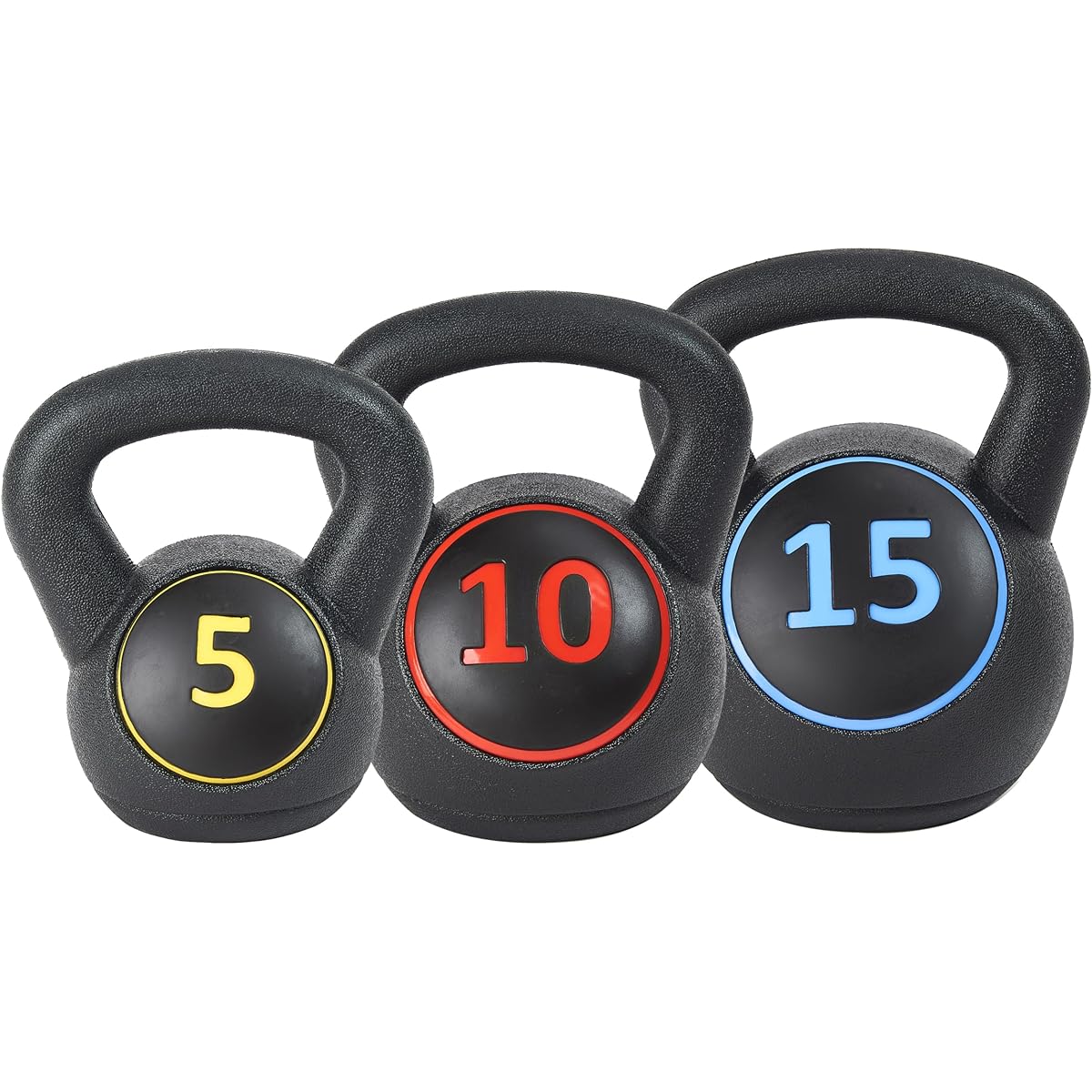Sporzon! Wide Grip Kettlebell Exercise Fitness Weight Set