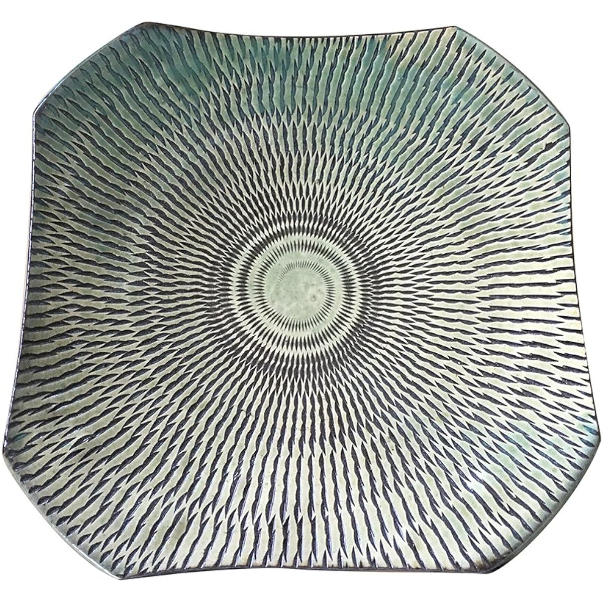 Yamashita Crafts Ontayaki 8-inch square plate, light blue, Tobi 21×21×4cm 45020080