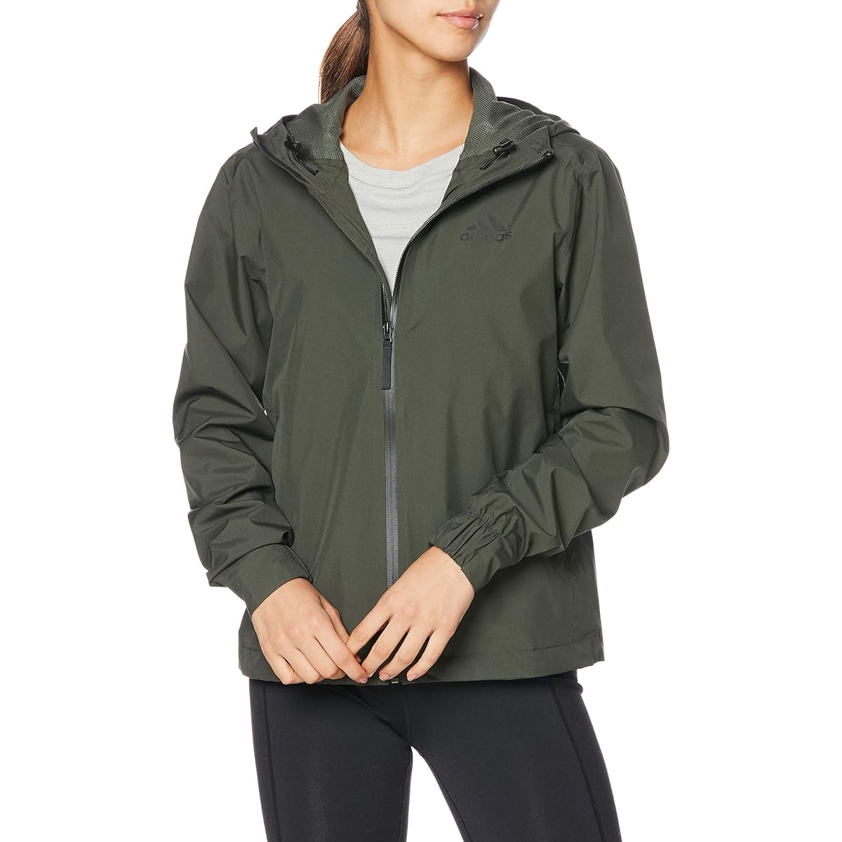 [Adidas] Parka 3 Stripes RAIN. RDY Jacket GKC94 Women's