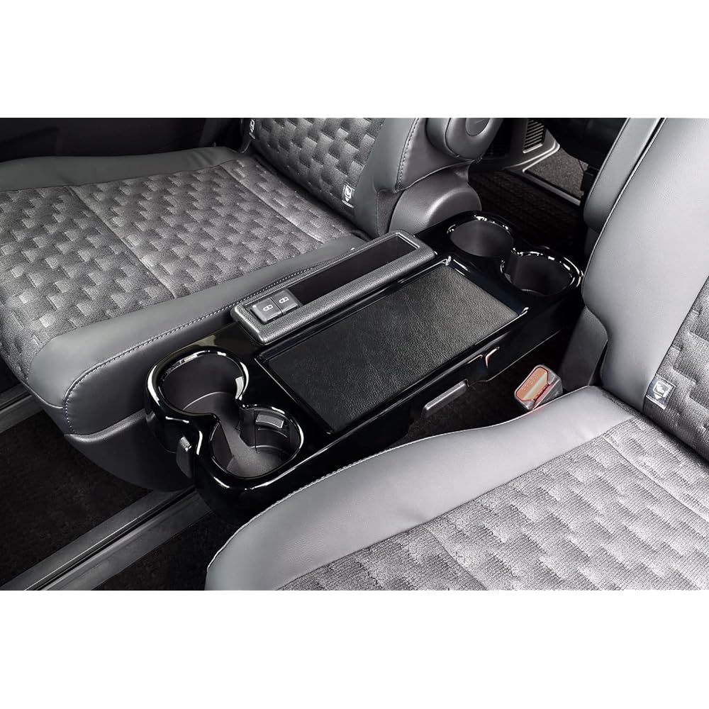 SecondStage Toyota Noah Voxy 90 Series NOAH VOXY 2nd Row Large Side Table Panel Piano Black T665BLK