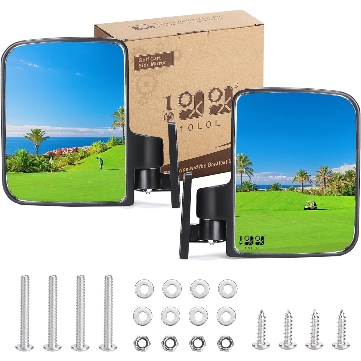 Golf Cartside Mirror Club Car EZ-GO YAMAHA Others