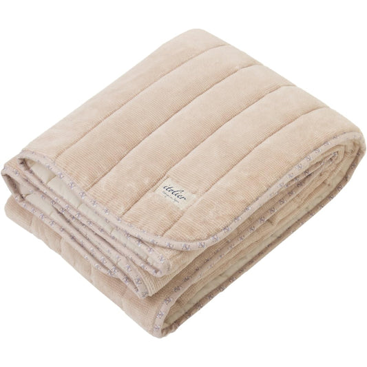 nishikawa [Nishikawa] Mat Beige Double Made in Japan Highly Durable Rubber Cotton Itelier Natural Print Pattern PM28142050BE