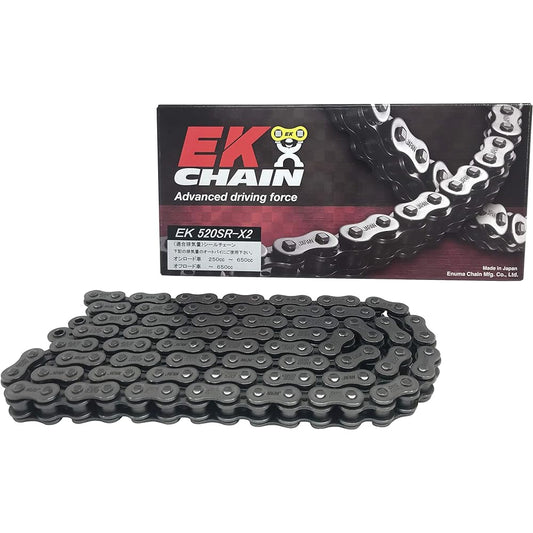 EK 520SR-X2 QX Ring Seal Chain, Steel, 33.8 gal (110 L) [Semi-Press Clip Joint]