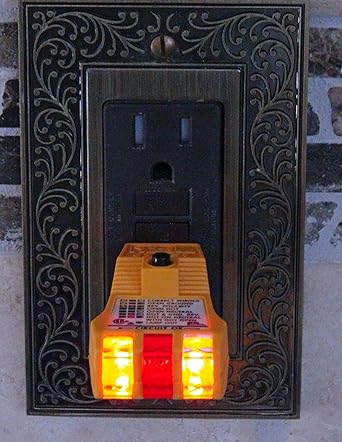 IDEAL Industries Inc. 61-051 E-Z CHECK PLUS GFCI Circuit Tester high durable yellow