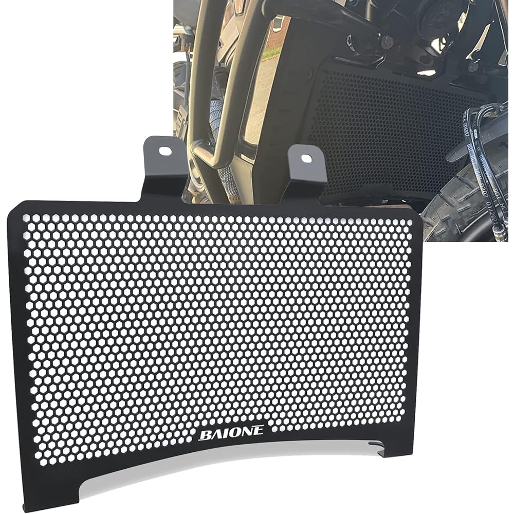 Worldmotop Radiator Guard Grille Protective Cover for Harley Pan America1250 1250 S RA1250 S Special 1250 2021 2022 Motorcycle Radiator Engine Protection Guard (Black)