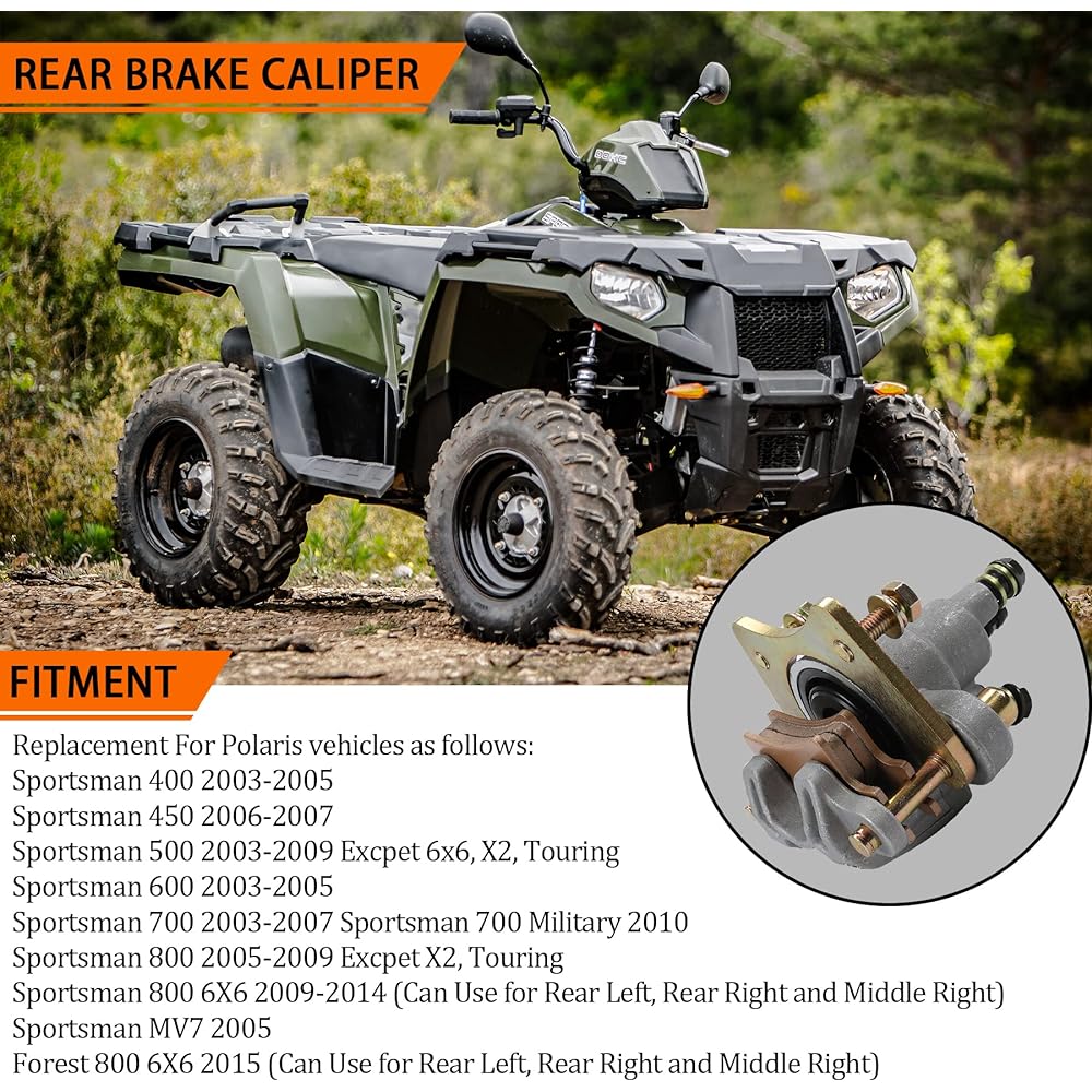 JDMSpeed Brake Caliper Polaris Sportsman 400 450 500 600 600 800 800 800 Pad