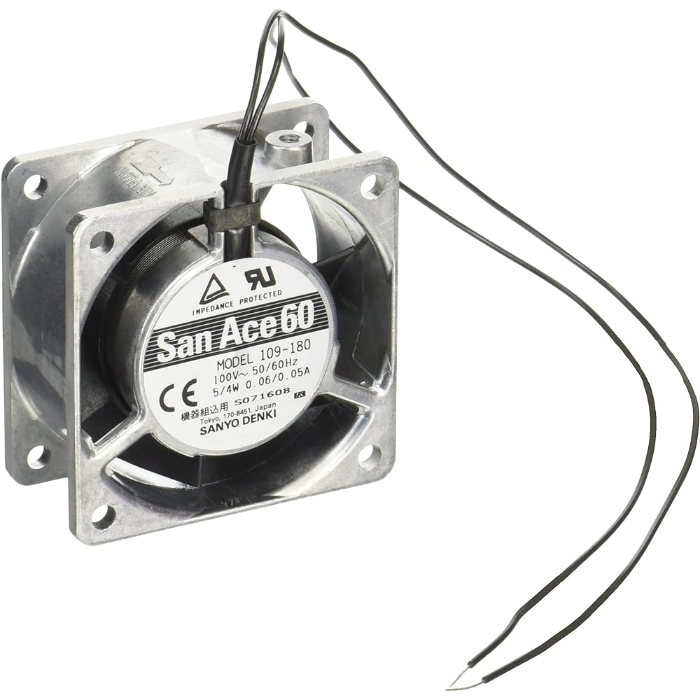 Sanyo Denki AC Fan San Ace 60 AC Fan 60mm square x 28mm thick 109-180
