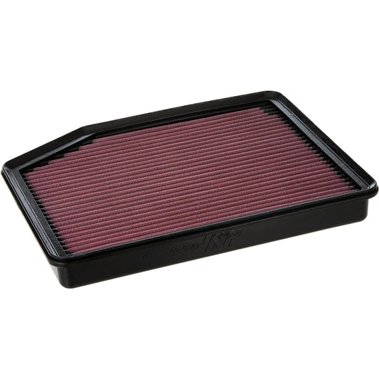 K & N engine air filter: High performance, premium, washing, replacement filter: 2018-2021 JEEP WRANGLER JL and Gradiator, 33-5076