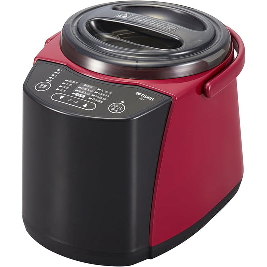 Tiger Thermos (TIGER) Rice Polishing Machine for Home Use Variable Speed Stirring Type Wash-Free Rice RSF-A100R Red