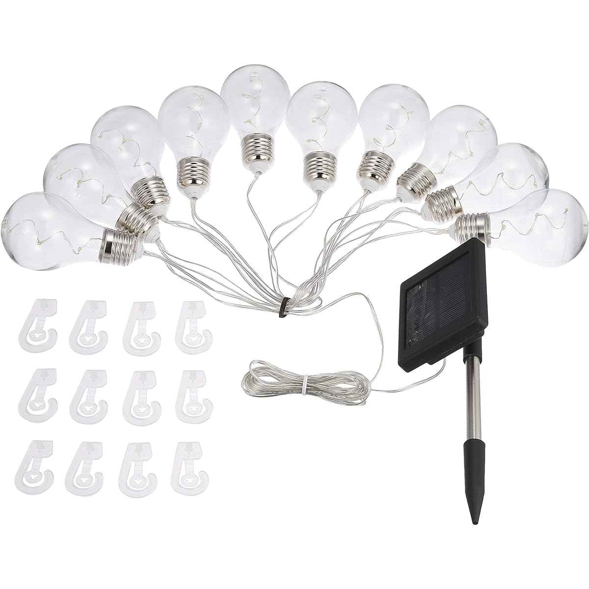 Takasho Solar Light Outdoor Solar Party Light 10 Bulbs Champagne Gold PET LGI LED Automatic Lighting LGI-PT10