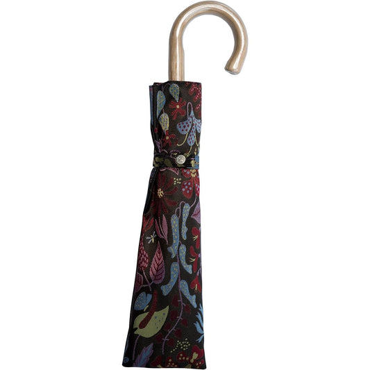 Makita Shoten + Stig Reventri HERBARIUM Women's Folding Umbrella, Scandinavian Design, Luxury Koshu Ori, Made in Japan