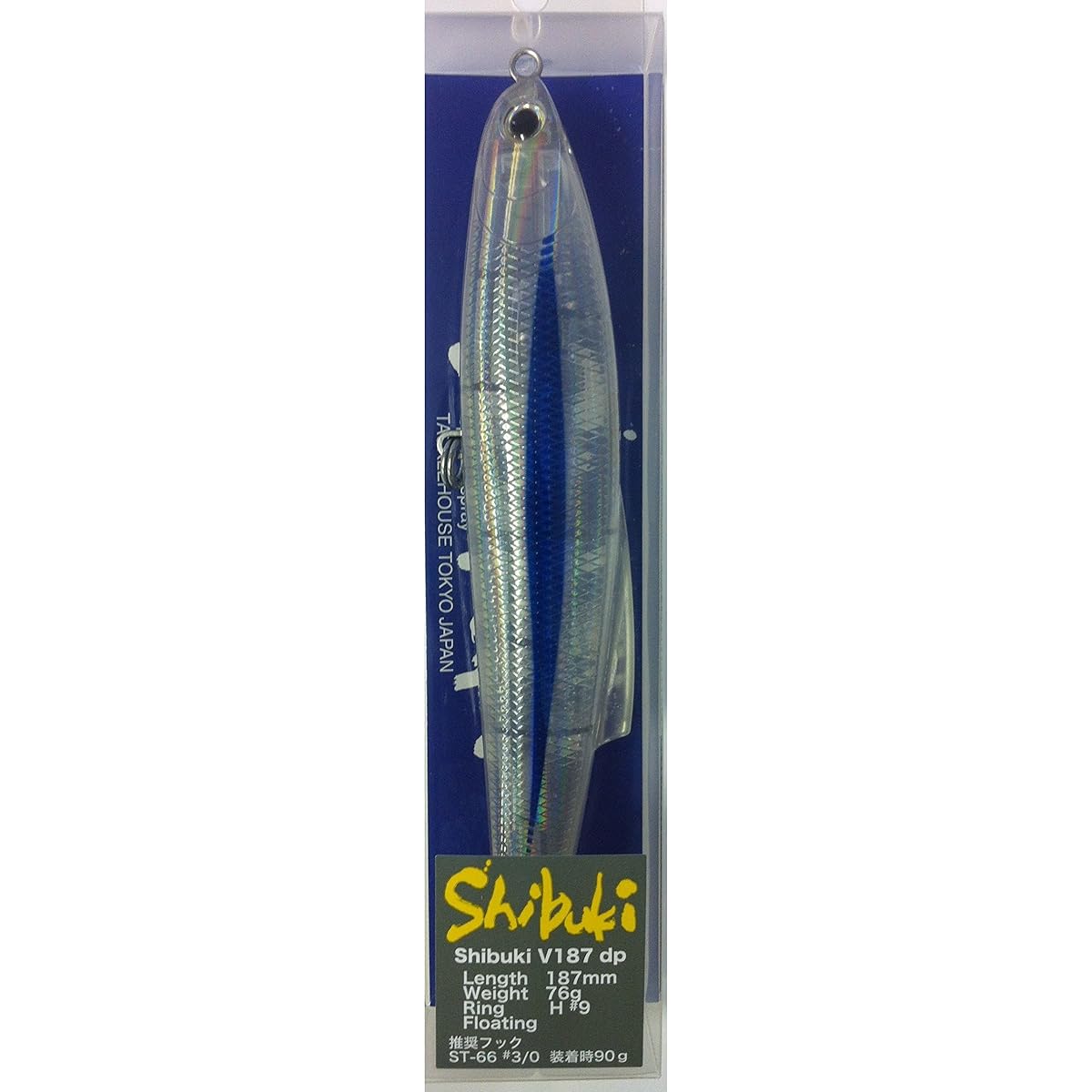 TackleHouse Minnow Shibuki dp 187mm 76g Floating V187dp Lure