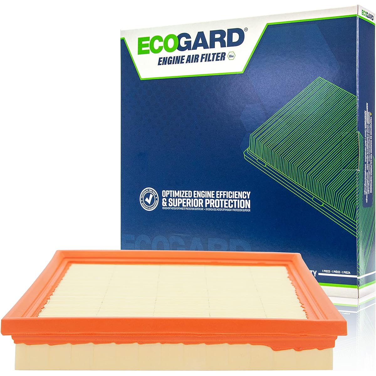 ECOGARD XA11536 プレミアムエンジンエアフィルター スバル クロストレック 2.0L 2018-2021 フォレスター 2.5L 2019-2021 インプレッサ 2.0L 2017-2021 アセント 2.4L 2019-2022 アウトバック 2.5L 2020-2 2022年、 レガシー 2.5L 2020-2022