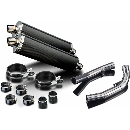 DELKEVIC Slip-on Carbon Oval Muffler HONDA RVT1000R/VTR1000 SP1 2000-2001 450mm KIT08G0