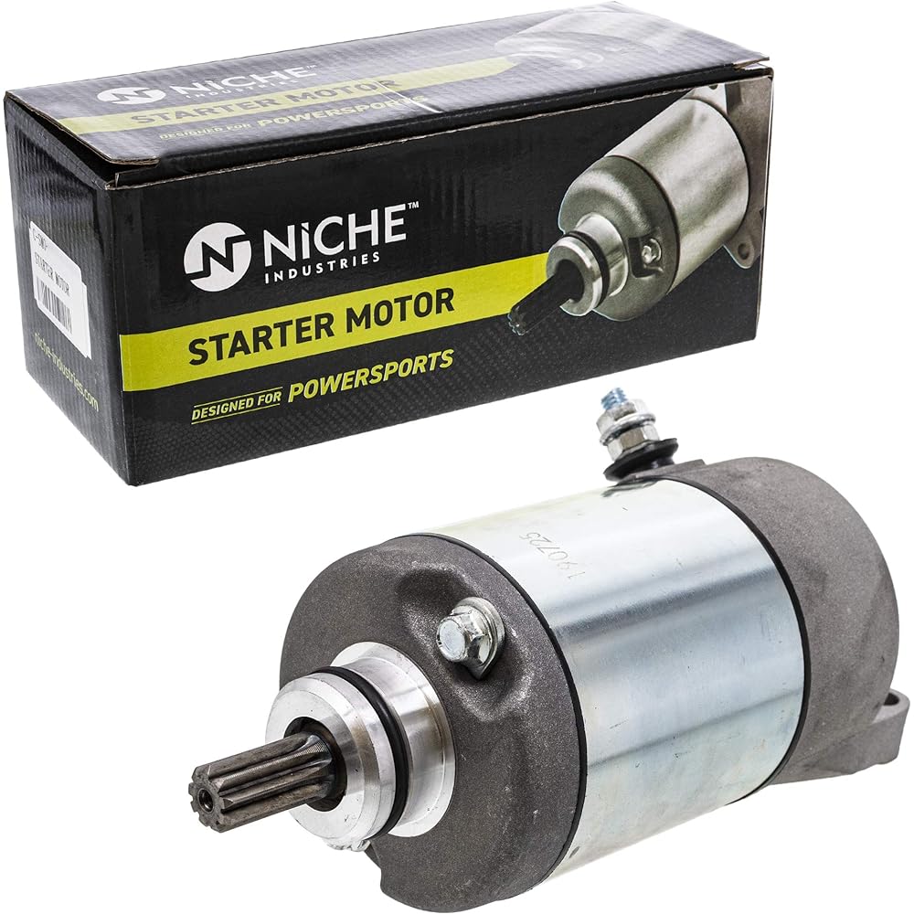NICHE Starter Motor Assembly 3HE-81890-00-00 for 1989-2014 Yamaha Grizzly Wolverine Bruin 350 YZF600R FZR600R