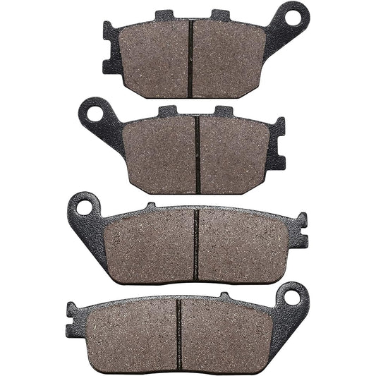 SOLLON Brake Pads Front and Rear Honda VTX 1300S Retro /C /R /T 2003-2013 Shadow 1100 VT1100 1995-2007 ACE 1100 VT1100T Aero 1100 Shadow Saber 1100 VT1100C2 Saber 13 00 VT1 300CS, Interstate