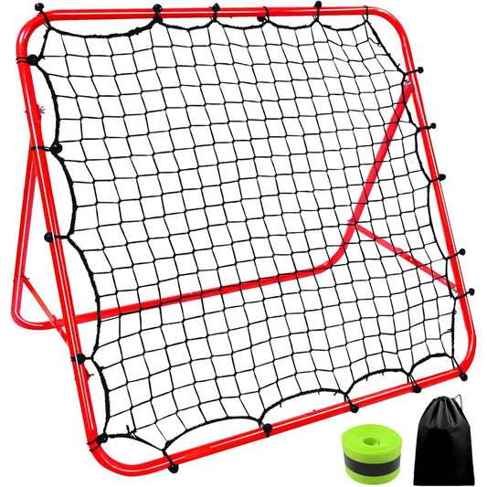 Areden Rebound Net Net 100cm*103cm Indoor/Outdoor Wall Hitting Rebound Net Return Net Gauge with Goal Band Fielding Trainer Soccer Goal Futsal Batting Baseball Tennis Hockey Softball Lacrosse Badminton Handball Practice Equipment Independent Practice Hom