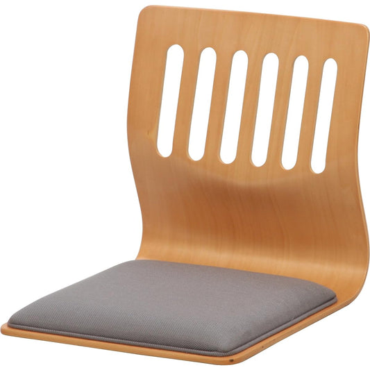 Fuji Boeki Japanese Seat Chair Width 39.5cm Natural with Cushion Stackable 10082