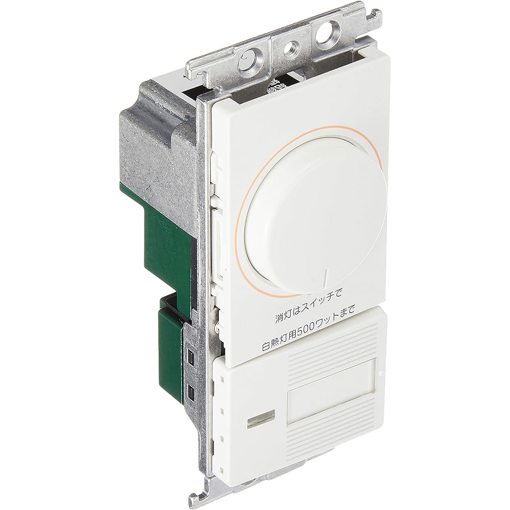Panasonic Cosmo Series Wide 21 Recessed Dimmer Switch C Firefly Switch C 500W Rotary Type for Incandescent Lights White AC100V 500W WTC57525WK