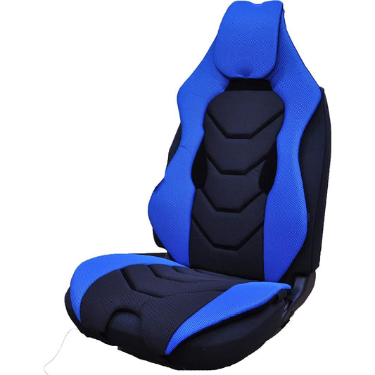 Tricolore Exchange Driving Support Cushion General Purpose Mesh Front 1 Seat Front Seat Driver Seat Passenger Seat Pressure Dispersion Future Seat Blue x Black Blue x Black Two Tone [1adsc02 ZEPHYROS]