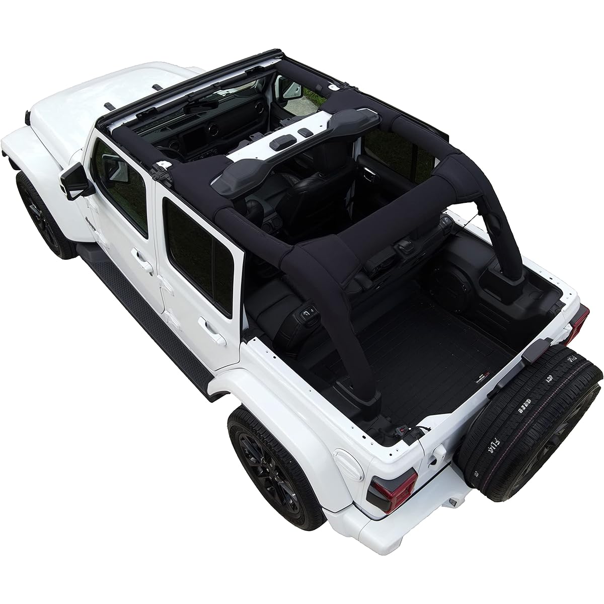 KOVERZ Neoplenrol Barpad Barpad Jeep Wrangler JL Unlimited 4 Door JLU 2018-Current Black