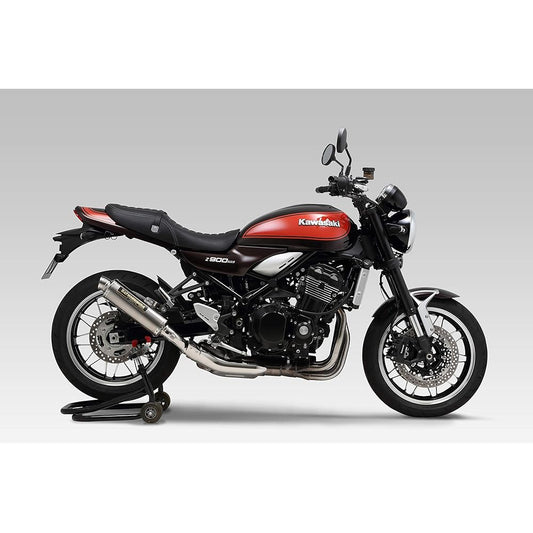 YOSHIMURA Slip-on Z900RS/Z900RS CAFE(18-22/23) BREVIS Cyclone Government Certified Stainless Steel Cover YOSHIMURA 110-269-5450