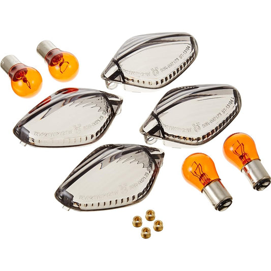 Kijima Motorcycle Turn Signal Lens Set NC700S/X/CRF250L Smoke 217-4436