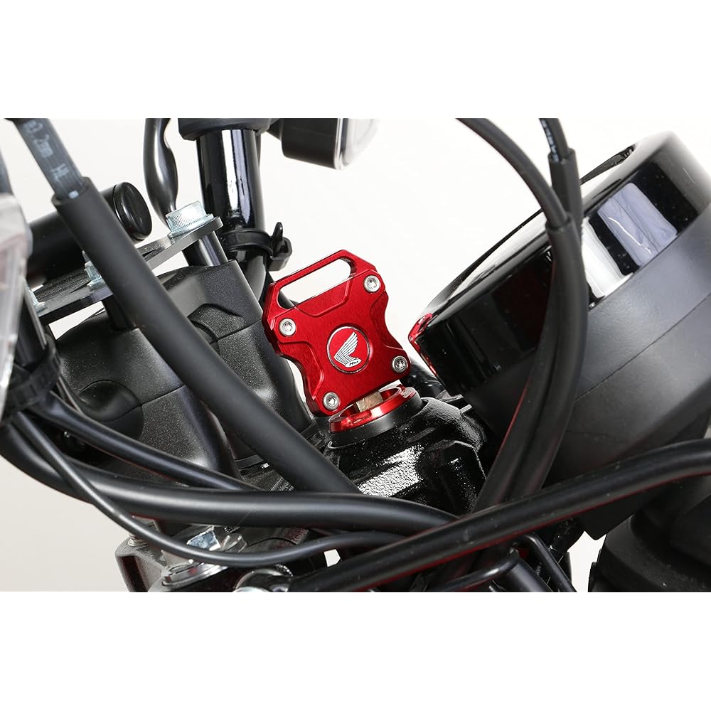 KITACO Billet Key Cover Type 3 Machined Aluminum Alumite Finish Red CT125 Hunter Cub (JA55/JA65) Monkey 125 (JB02/JB03) 000-9021320