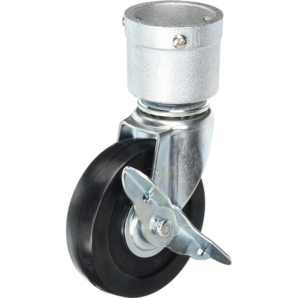Alinco single pipe pipe joint caster metal fittings HKR10C