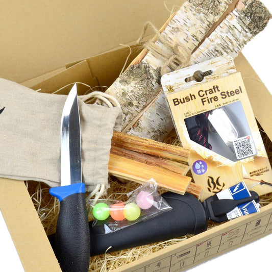 Bush Craft Starting Set/Fire Starter Set/Rookie Stainless Steel Knife 10-01-cset-0006