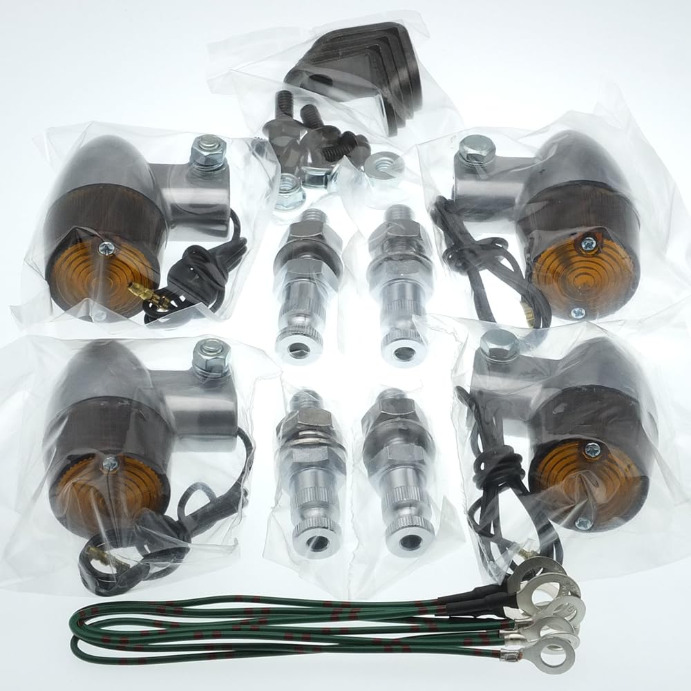 KITACO Turn Signal Kit Rocket Mini Monkey/Gorilla Black/Amber 830-0402110