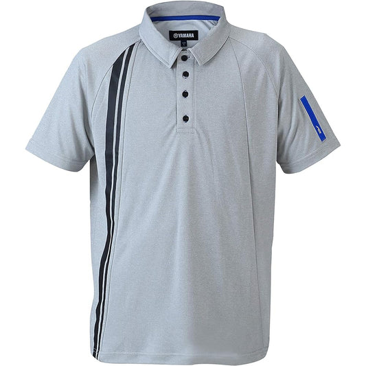 Yamaha Polo Shirt [Race Blue Fun items] YZF-R items YAB12 Polo Shirt Gray M Size 90792-AD77M