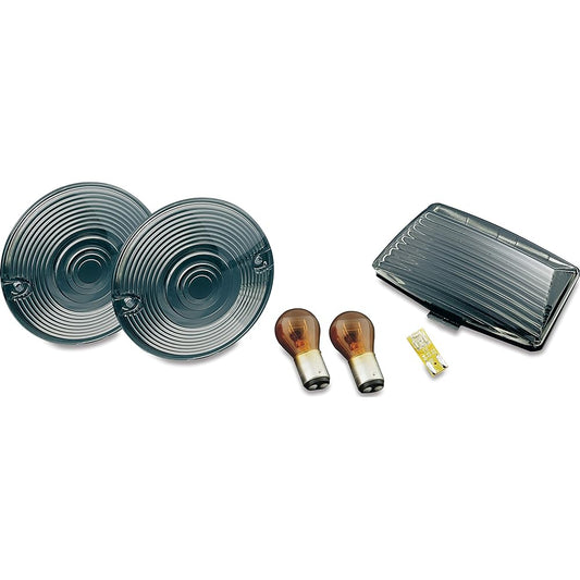 FRONT SMOKE LENS KIT FOR DRESSER/ROAD KING/HERITAGE