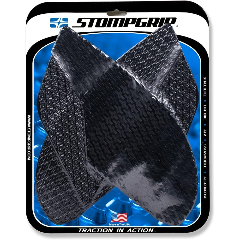 STOMPGRIP Traction Pad Tank Kit Black ICON SV650 16-20 55-14-0136B