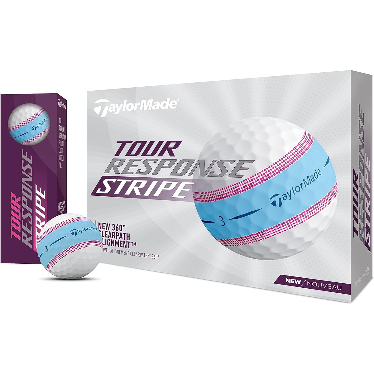 TAYLOR MADE TourResponse/TourResponse Stripe Tour Response Stripe Ball Men's Golf Ball