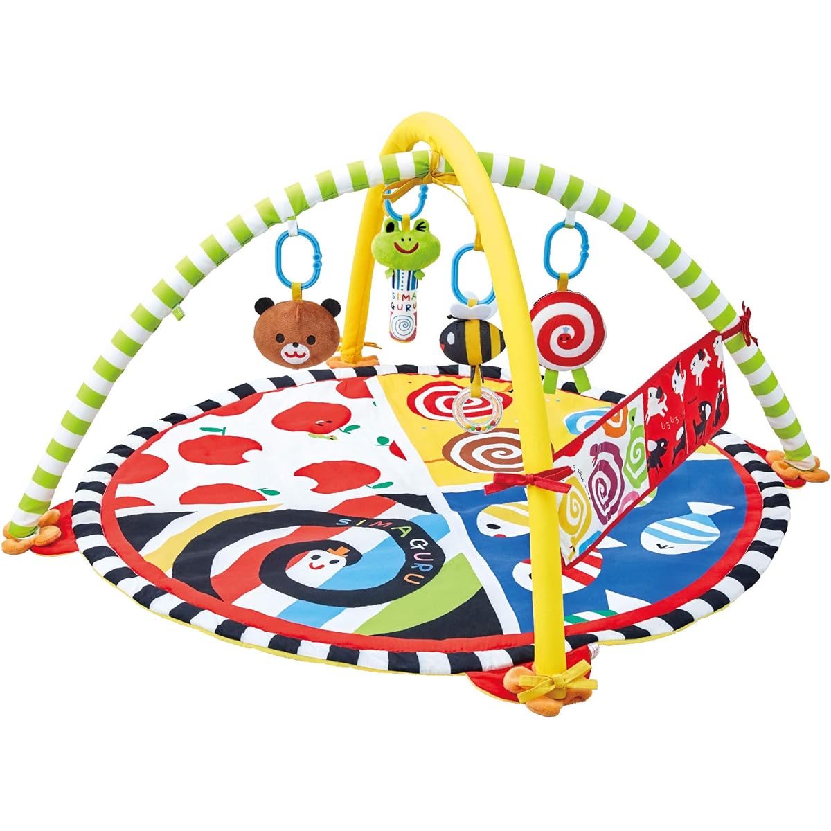 Joy Palette (JOYPALETTE) Shimashimaguru Walk! Stop! Shimashimaguru Play and Grow Soft Colorful Gym W840mm x H500mm x D840mm