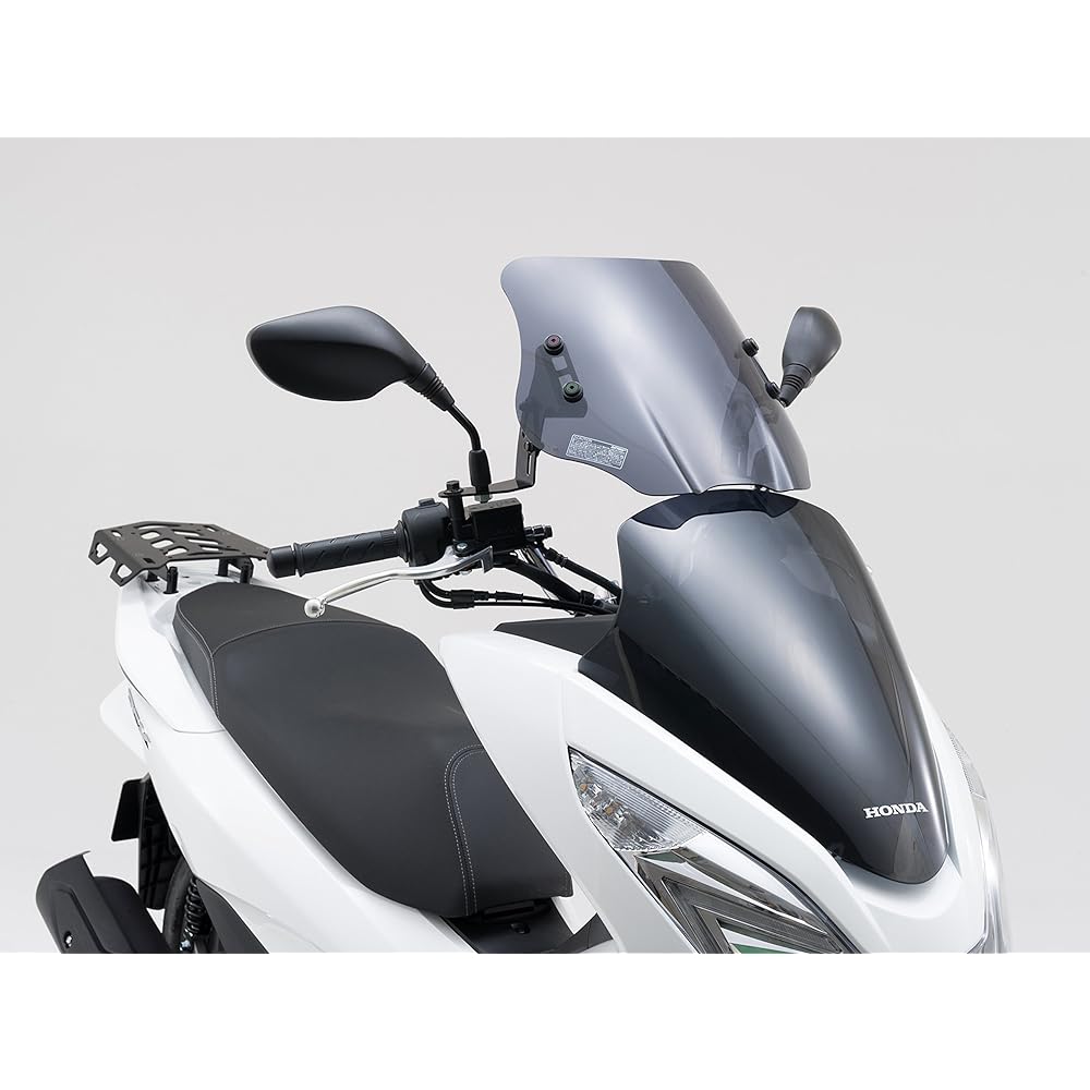 Daytona Motorcycle Screen with Clamp Bar for PCX/PCX150 (12-17) Windshield SS Series Short Smoke 91329