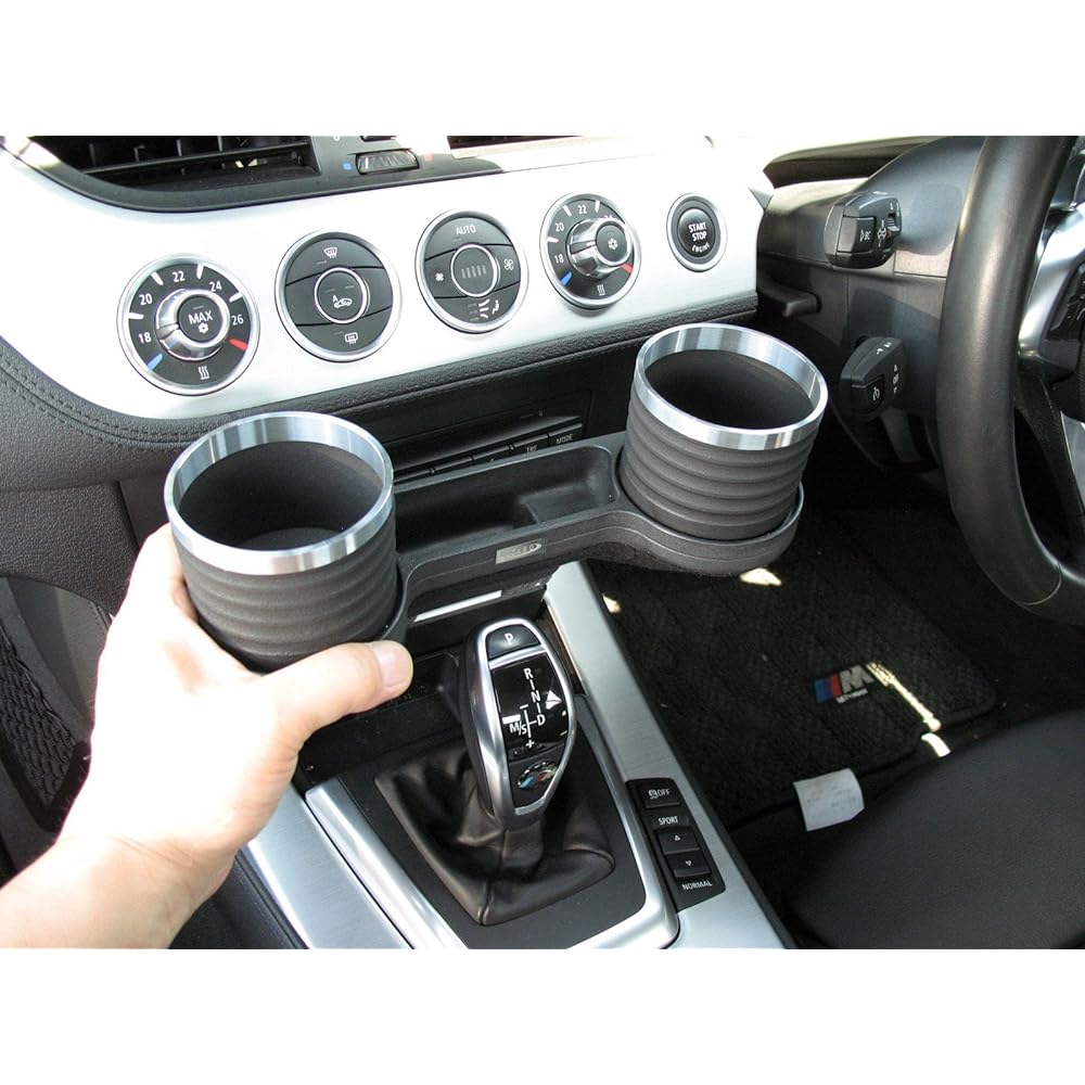 ALCABO Drink & Pocket Holder Black Cup (AL-B113B) BMW Z4 Series (E89 Car with Ashtray) for Right/Left Hand Drive